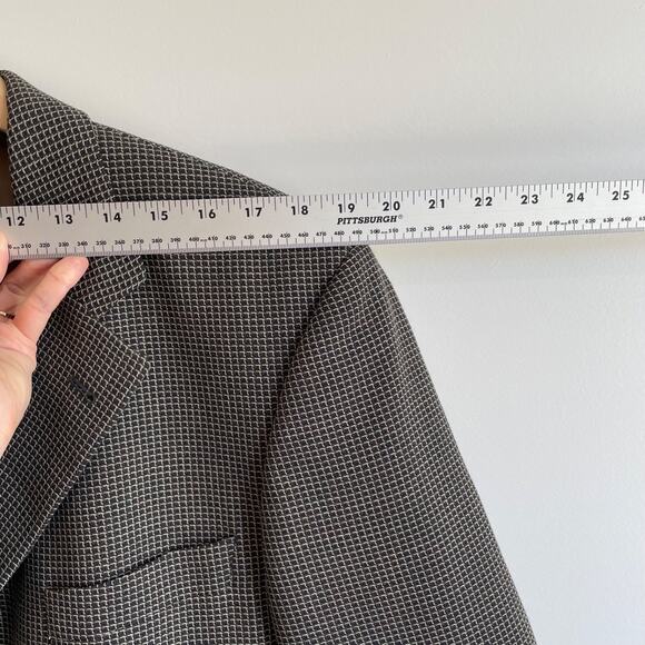 Hugo Boss Mens Blazer 100% Virgin Wool Sport Coat Size 40S Pin Check Einstein US - Picture 8 of 11